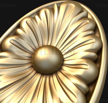 3D модель Овальный цветок (STL)